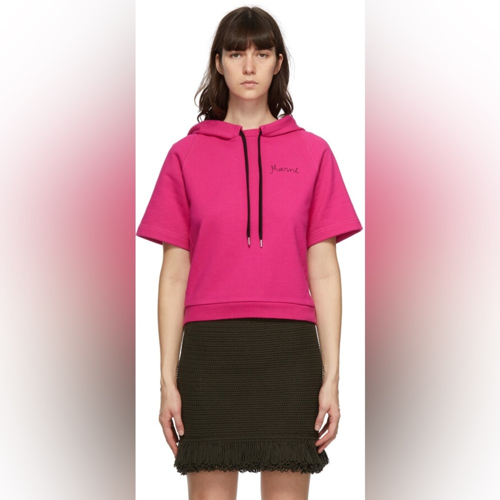 Never worn Marni pink hoodie sweatshirt